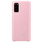 Kryt na mobil Samsung LED Cover na Galaxy S20 (EF-KG980CPEGEU) ružový zadný kryt na mobil • pre telefóny Samsung Galaxy S20 • materiál plast • LED dió