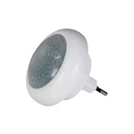 Nočné svetlo EMOS do zásuvky, 8 x LED s PIR čidlem (1456000040) biele LED nočné svetlo • napájanie cez zásuvku 230 V • 8× LED • snímač pohybu • doba s