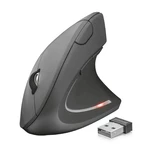 Myš Trust Verto Ergonomic Wireless (22879) čierna bezdrôtová myš • optický senzor • rozlíšenie 800, 1 200 a 1 600 DPI • 6 tlačidiel • LED podsvietenie