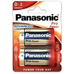 Batéria alkalická Panasonic Pro Power D, R20, blistr 2ks (LR20PPG/2BP) baterie D (LR20) • nenabíjecí • napětí 1,5 V • alkalické • vhodné do svítilen, 