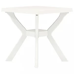 Záhradný bistro stolík plast Dekorhome Biela,Záhradný bistro stolík plast Dekorhome Biela