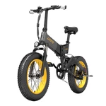 LAOTIE® FT100 1000W 15AH 20x4in Fat Tire Folding Electric Moped Bicycle 90-120KM Max Mileage Electric Bike