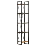 5-Tier Bookcase 15.7"x11.8"x70.9" Solid Reclaimed Wood