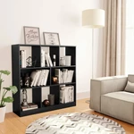 Book Cabinet Black 38.4"x11.6"x39.4" Chipboard