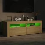 TV Cabinet with LED Lights Sonoma Oak 47.2"x13.8"x15.7"