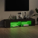 TV Cabinet with LED Lights Gray 53.1"x15.4"x11.8"