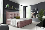 Čalouněná postel Honor 160x200cm, růžová Jasmine