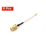 9 PCS Mini IPEX UFL. IPX to SMA Adapter Cable Antenna Extension Wire 20*20 for Micro VTX RX FPV System