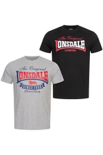 T-shirt da uomo Lonsdale Double Pack