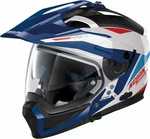 Nolan N70-2 X Stunner N-Com Metal White Blue/Red 3XL Helm