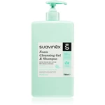 Suavinex Foam Cleansing Gel & Shampoo penový šampón pre deti od narodenia Baby Cologne 750 ml