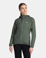 Women's ultralight outdoor jacket KILPI ROSA-W Dark green