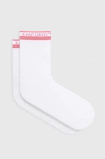 Ponožky Emporio Armani Underwear 2-pak dámske, biela farba