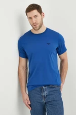 Bavlnené tričko Barbour jednofarebný, MTS0331