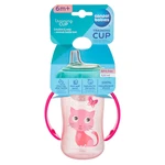 CANPOL BABIES Tréninkový hrníček s úchyty CUTE ANIMALS kočička 320 ml