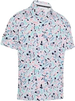 Callaway Florida Abstract Geo Mens Polo Bright White 2XL