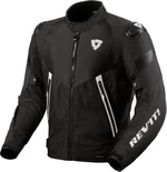 Rev'it! Jacket Control H2O Black/White L Giacca di pelle