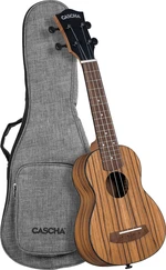 Cascha Soprano Ukulele Zebra Wood Sopránové ukulele Natural