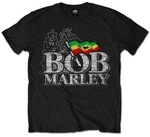 Bob Marley Tricou Distressed Logo Unisex Black M