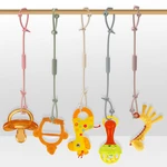 3pc/set Integrated Adjustable Silicone Baby Pacifier Chain Stroller Baby Bottle Lanyard Pacifier Anti-lost Rope Feeding For Baby