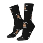 Funny Men's Socks Capy Retro Harajuku Capybara Street Style Seamless Crew Crazy Sock Gift Pattern Printed