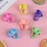 10 PcsThree Finger Pen Holder Primary School Corrector Beginner's Character Practice Protective Cover Corrector