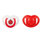 Mamajoo silicone orthodontic double pacifier ladybug/0 months