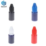 10ml Flash Refill Fast Drying Stamping Ink Inking Self-Inking For Photosensitive Stamp Oil Black Blue