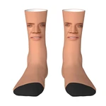 Cute Nicolas Cage Meme Socks Women Men Warm 3D Print Funny Basketball Sports Crew Socks