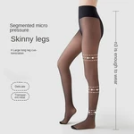 Black Silk Barelegs Artifact Women's Extended Detachable Autumn and Winter Black Sheer Fake Translucent Leggings