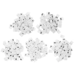 500pcs Clothes Size Sewing Fabric Labels Universal Size Sewing Labels Woven Garment Size Tags Embroidered Label Tags for
