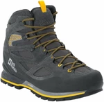 Jack Wolfskin Force Crest Texapore Mid M Black/Burly Yellow XT 39,5 Pantofi trekking de bărbați