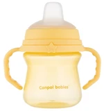 Nevylévací hrníček Canpol Babies s měkkým náustkem, žlutý, 150 ml