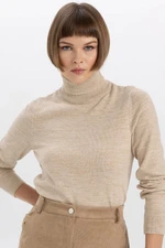 DEFACTO Relax Fit Turtleneck Cashmere Textured Extra Soft Basic Knit Sweater DEFACTO Relax Fit Turtleneck Cashmere Textured Extra Soft Basic Knit Sweater