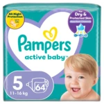 PAMPERS Active Baby Plienky S5, 11-16 kg, 64 ks