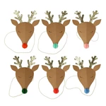 Czapeczki imprezowe zestaw 6 szt. Reindeer – Meri Meri