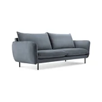 Szara aksamitna sofa Cosmopolitan Design Vienna, 160 cm