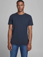 Ciemnoniebieska koszulka basic Jack & Jones Organic - Mężczyźni