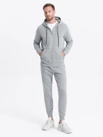 Ombre Men's sweatshirt set unbuttoned sweatshirt + pants