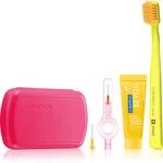 Curaprox Travel Set cestovní set na zuby, jazyk a dásně Magenta