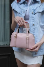 Madamra Powder Women's Crossbody Bag With Double Buckle.