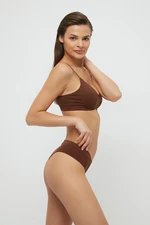 Trendyol 2-Pack Brown Seamless/Seamless Brazilian Panties
