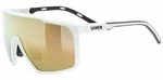 UVEX MTN Perform S White Mat/Mirror Gold Kerékpáros szemüveg