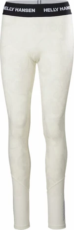 Helly Hansen W Lifa Merino Midweight Graphic Base Layer Pants Off White Rosemaling L Dámske termoprádlo