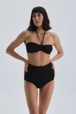 Dagi Black Strapless Bikini Top