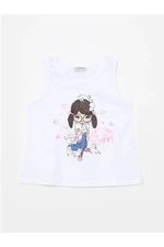 LC Waikiki Crew Neck Printed Cotton Girls' Singlet