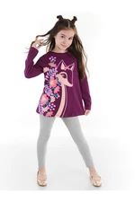 Denokids Gazelle Girl's Purple Tunic Set
