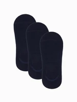 Ombre Men's foot socks 3-pack - white