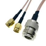 RG316 N female to Y Type 2 x SMA Male 50 Ohm RF Coax Extension Cable Pigtail Coaxial