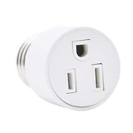 E26 3 Prong Light Socket To Plug Adapter Base Light Bulb To 2/3 Prong Outlet Plug Converter Light Bulb Adapter Socket Converter